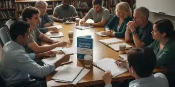 Disability Benefits 2026: SSI/SSDI Application & Policy Changes People discussing disability benefits application forms for 2026