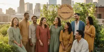 Ethical Fashion's 2026 Financial Benefits: Save Money & Carbon Footprint in the US People wearing ethical fashion in a sustainable urban garden setting