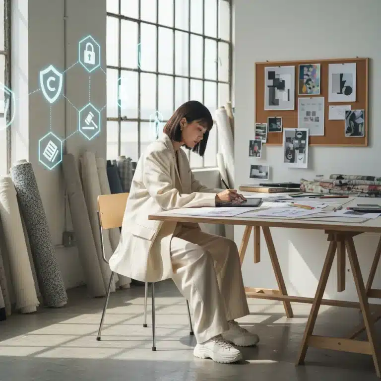 Fashion designer protecting designs with intellectual property strategies