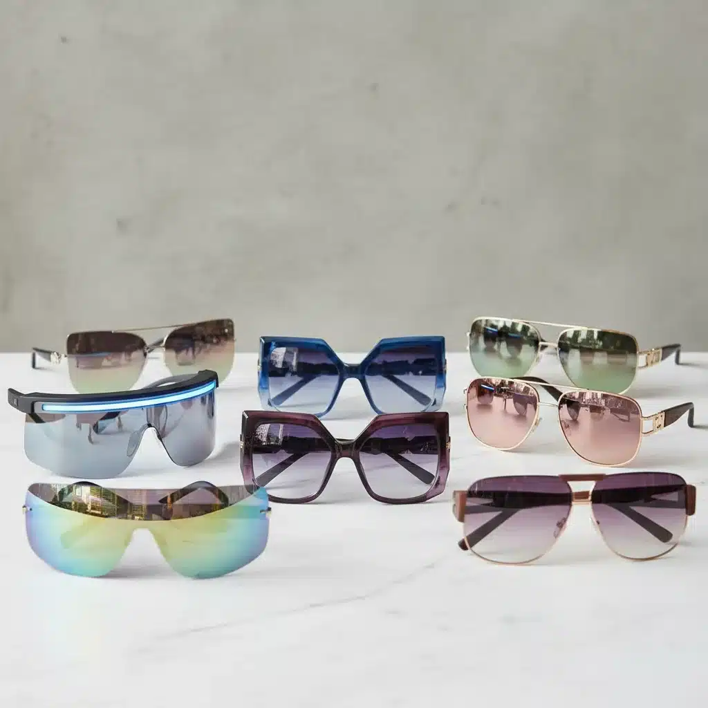 Assortment of trending statement sunglasses for urban fashion