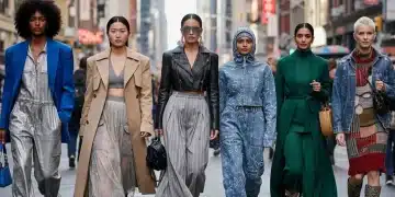 Diverse women in fashionable street style outfits 2026
